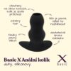 BASIC X Dutý silikonový anální kolík S - tunel