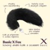 BASIC X Fox Kovový anální kolík s ocasem