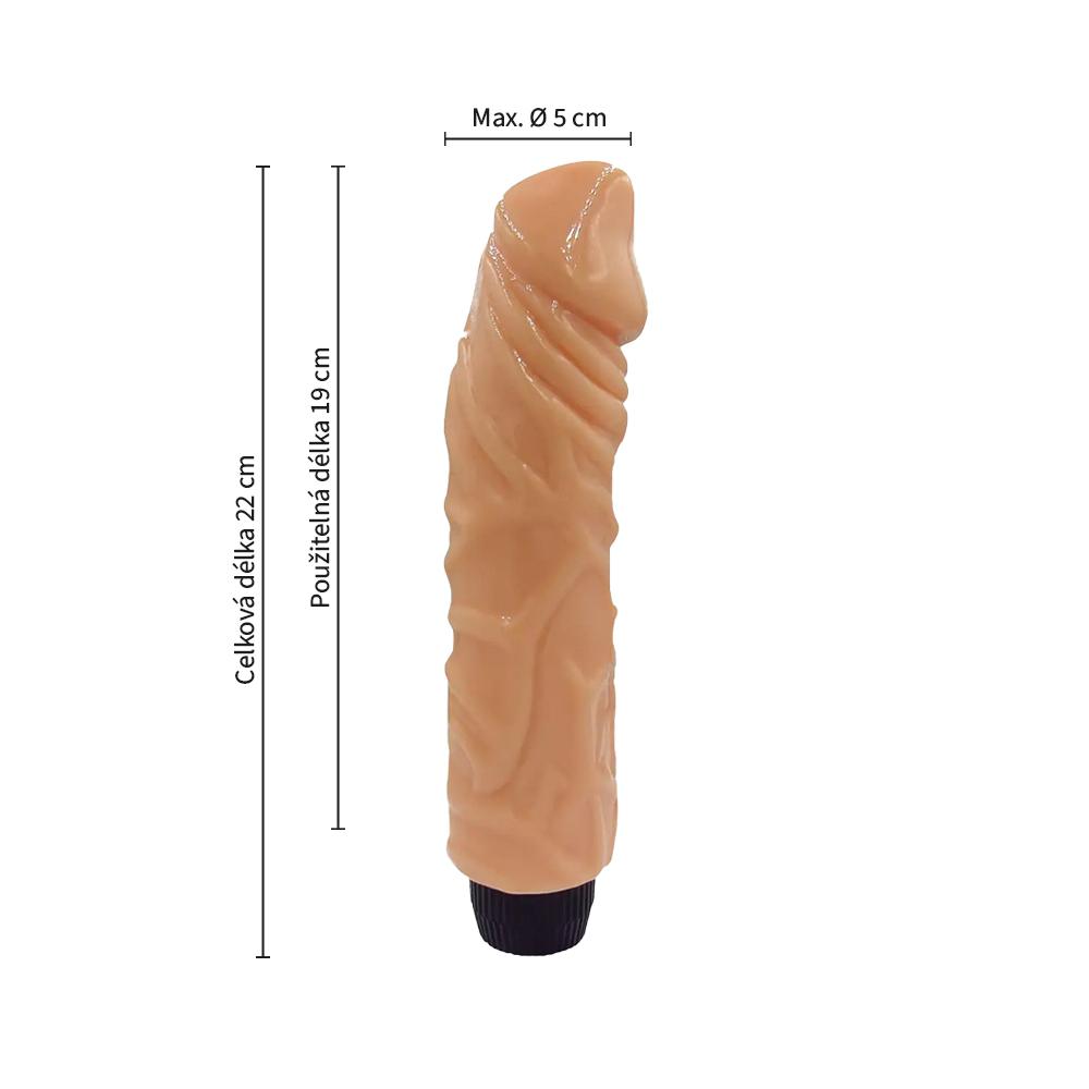 BASIC-X-Francisco-realisticky-gelovy-vibrator-telovy-4 BASIC X Francisco realistický gelový vibrátor tělový