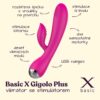 BASIC X Gigolo Plus - dobíjecí vibrátor se stimulátorem klitorisu
