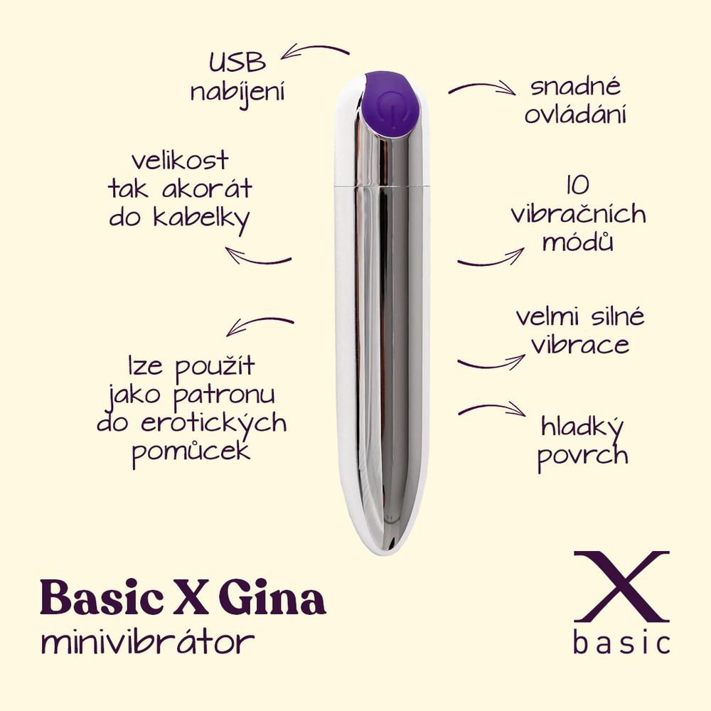 BASIC-X-Gina-minivibrator-stribrny-2 BASIC X Gina minivibrátor stříbrný