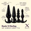 BASIC X Harley set análních kolíků 4 ks černé