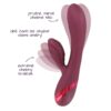 BASIC X Hayden rabbit vibrátor červený