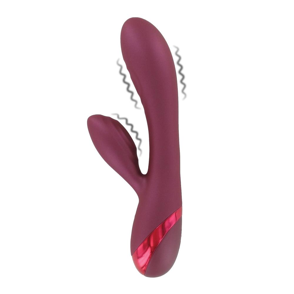BASIC-X-Hayden-rabbit-vibrator-cerveny BASIC X Hayden rabbit vibrátor červený