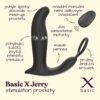BASIC X Jerry stimulátor prostaty na dálkové ovládání černý