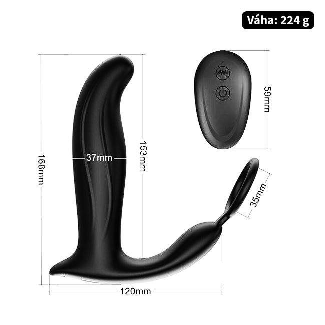 BASIC-X-Jerry-stimulator-prostaty-na-dalkove-ovladani-cerny-4 BASIC X Jerry stimulátor prostaty na dálkové ovládání černý
