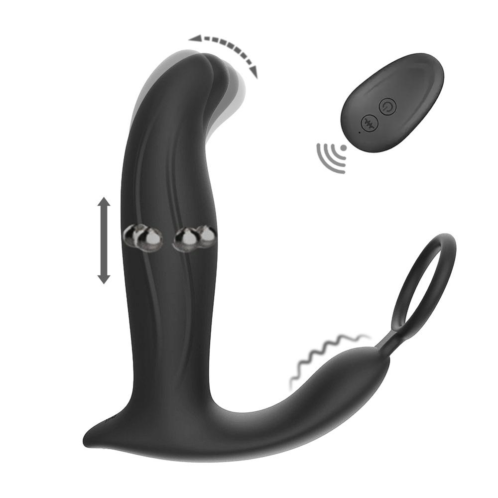 BASIC-X-Jerry-stimulator-prostaty-na-dalkove-ovladani-cerny BASIC X Jerry stimulátor prostaty na dálkové ovládání černý