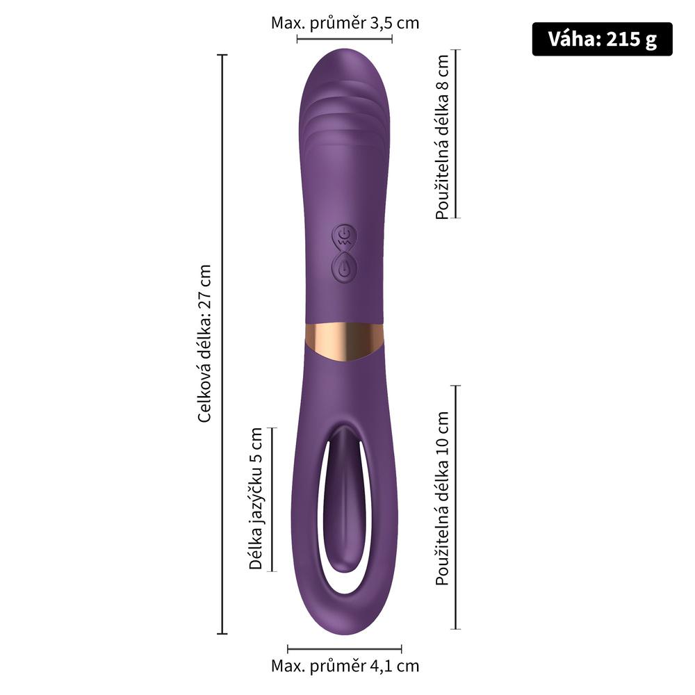 BASIC-X-LISA-OBOUSTRANNY-VIBRATOR-FIALOVY-4 BASIC X LISA OBOUSTRANNÝ VIBRÁTOR FIALOVÝ