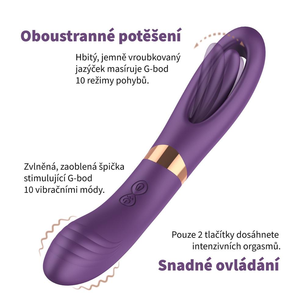 BASIC-X-LISA-OBOUSTRANNY-VIBRATOR-FIALOVY-6 BASIC X LISA OBOUSTRANNÝ VIBRÁTOR FIALOVÝ