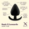BASIC X Leonardo anální kolík vel. M černý