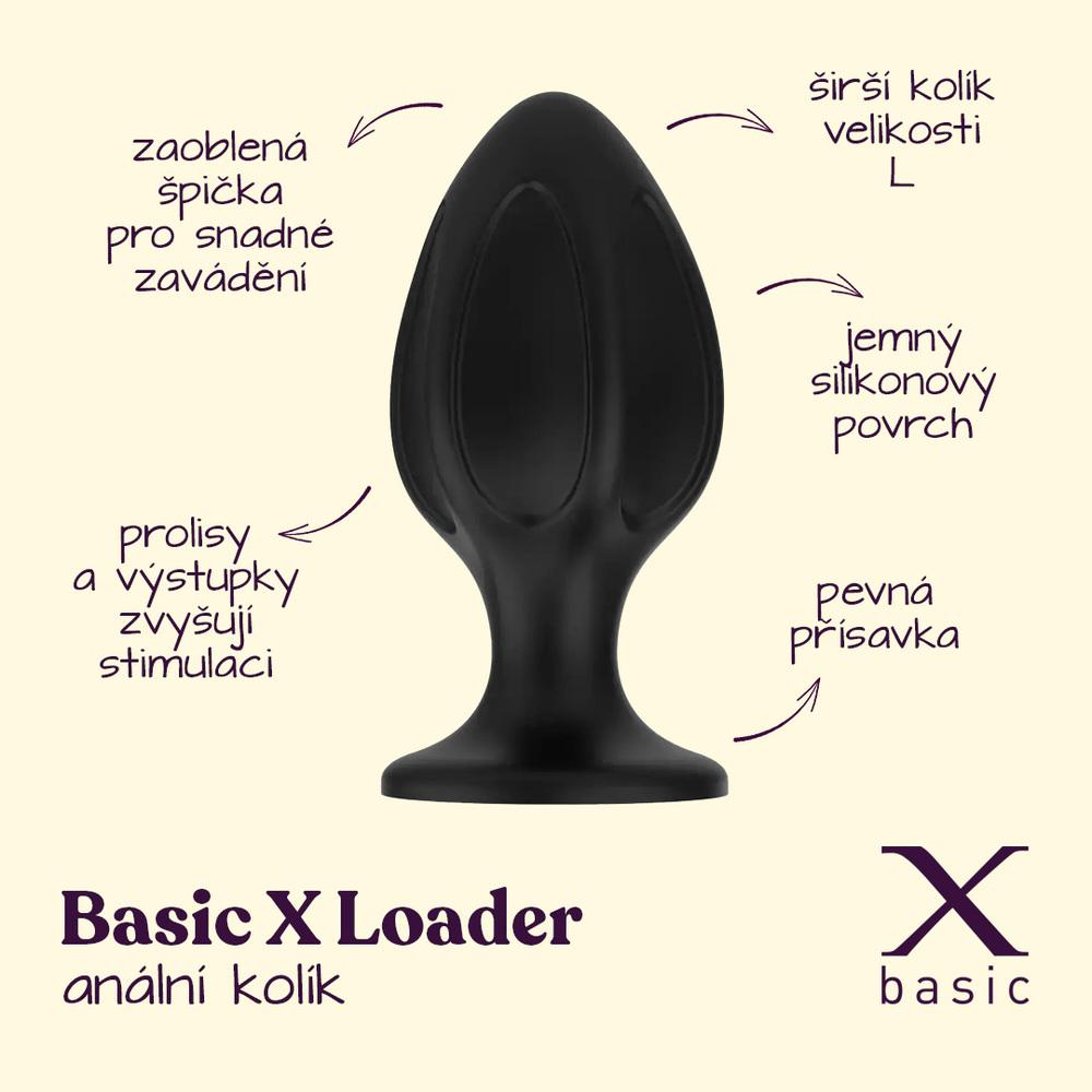 BASIC-X-Loader-silikonovy-analni-kolik-L-2 BASIC X Loader - silikonový anální kolík L