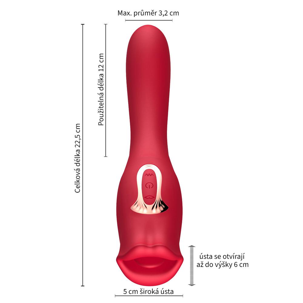 BASIC-X-MOUTH-VIBRATOR-A-STIMULATOR-KLITORISU-2V1-CERVENY-4 BASIC X MOUTH VIBRÁTOR A STIMULÁTOR KLITORISU 2V1 ČERVENÝ