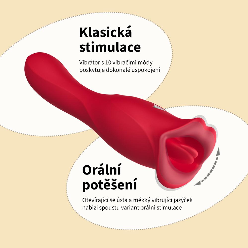 BASIC-X-MOUTH-VIBRATOR-A-STIMULATOR-KLITORISU-2V1-CERVENY-8 BASIC X MOUTH VIBRÁTOR A STIMULÁTOR KLITORISU 2V1 ČERVENÝ