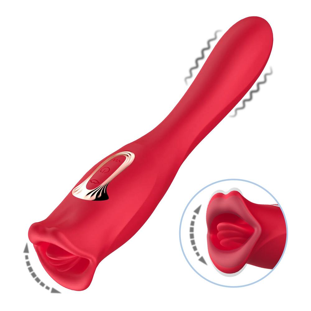 BASIC-X-MOUTH-VIBRATOR-A-STIMULATOR-KLITORISU-2V1-CERVENY BASIC X MOUTH VIBRÁTOR A STIMULÁTOR KLITORISU 2V1 ČERVENÝ