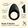 BASIC X Marko erekční kroužek vibrační černý