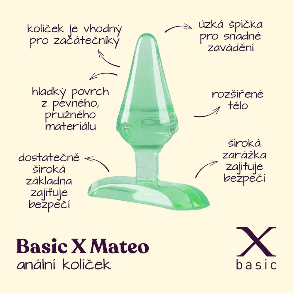 BASIC-X-Matteo-analni-kolicek-zeleny-2 BASIC X Matteo anální kolíček zelený
