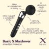 BASIC X Maxlower masážní hlavice černá