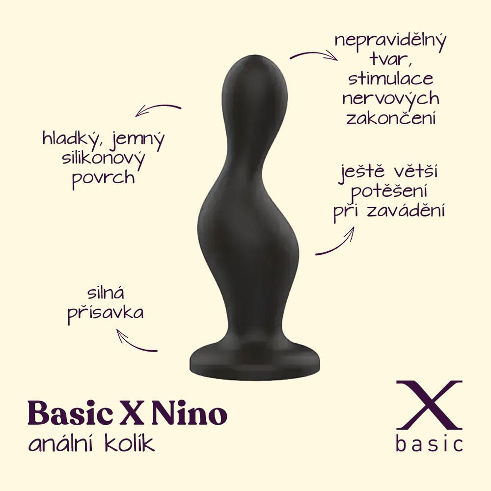 BASIC-X-Nino-analni-kolik-cerny-2 BASIC X Nino anální kolík černý