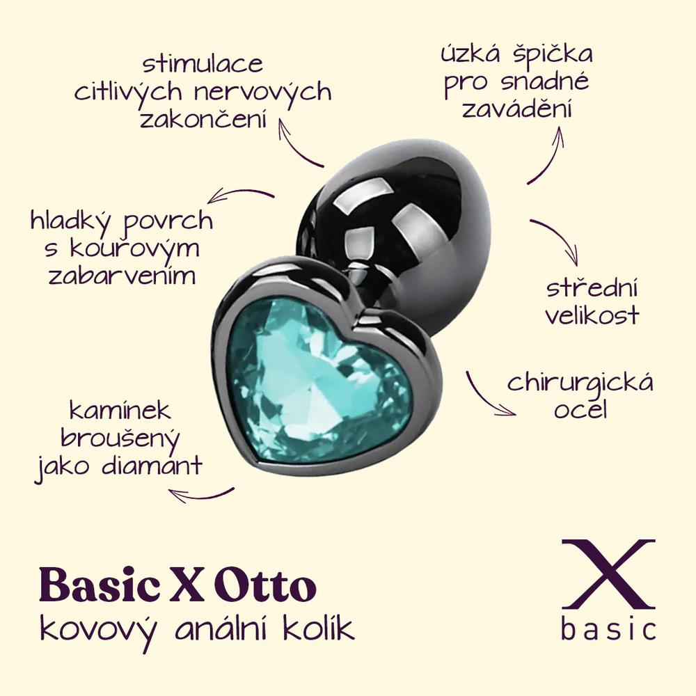 BASIC-X-Otto-kovovy-analni-kolik-s-kaminkem-M-modry-2 BASIC X Otto kovový anální kolík s kamínkem M modrý