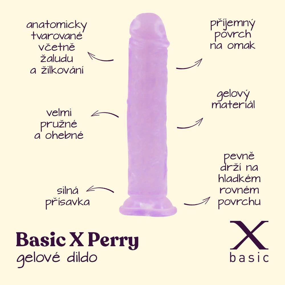 BASIC-X-Perry-gelove-dildo-s-prisavkou-fialove-vel.-M-2 BASIC X Perry gelové dildo s přísavkou fialové vel. M