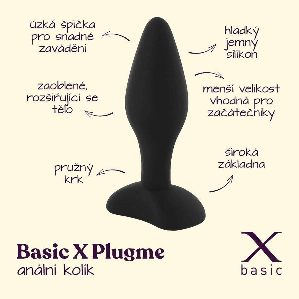 BASIC-X-PlugMe-silikonovy-analni-kolik-S-2 BASIC X PlugMe - silikonový anální kolík S