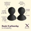 BASIC X Přísavky na bradavky 2 ks - černé