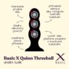 BASIC X Quinn ThreeBall anální kolík s rotačními kuličkami černý
