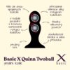 BASIC X Quinn TwoBall anální kolík s rotačními kuličkami černý