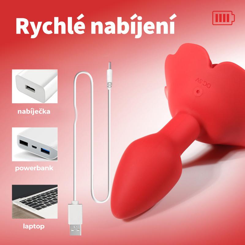 BASIC-X-ROTACNI-A-VIBRACNI-ANALNI-KOLIK-CERVENY-12 BASIC X ROTAČNÍ A VIBRAČNÍ ANÁLNÍ KOLÍK ČERVENÝ