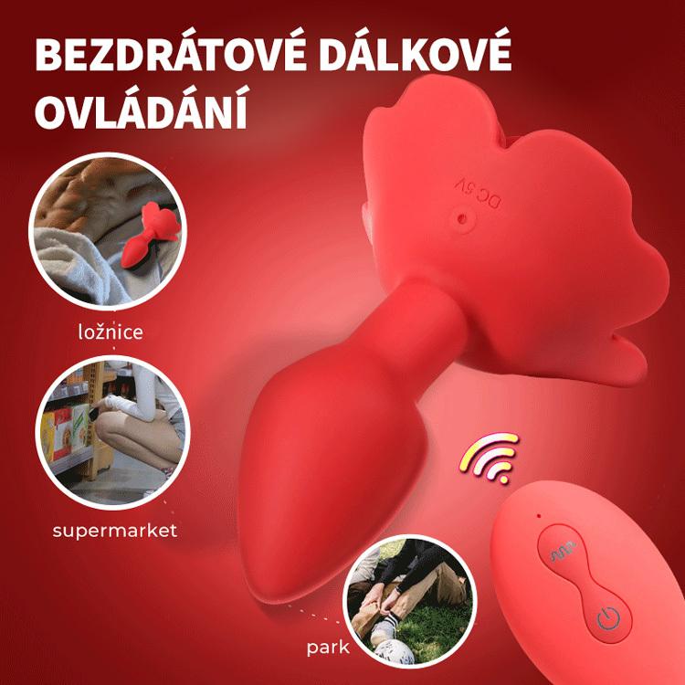 BASIC-X-ROTACNI-A-VIBRACNI-ANALNI-KOLIK-CERVENY-14 BASIC X ROTAČNÍ A VIBRAČNÍ ANÁLNÍ KOLÍK ČERVENÝ