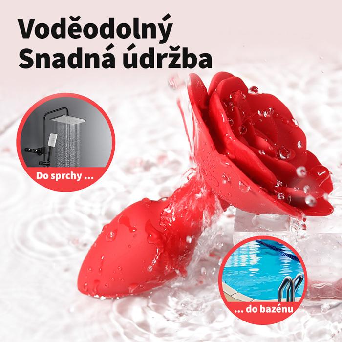 BASIC-X-ROTACNI-A-VIBRACNI-ANALNI-KOLIK-CERVENY-16 BASIC X ROTAČNÍ A VIBRAČNÍ ANÁLNÍ KOLÍK ČERVENÝ