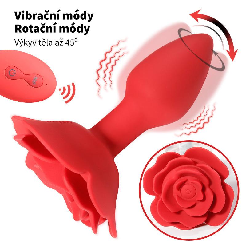 BASIC-X-ROTACNI-A-VIBRACNI-ANALNI-KOLIK-CERVENY-6 BASIC X ROTAČNÍ A VIBRAČNÍ ANÁLNÍ KOLÍK ČERVENÝ