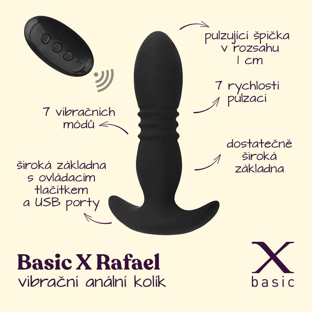 BASIC-X-Rafael-vibracni-analni-kolik-na-dalkove-ovladani-cerny-2 BASIC X Rafael vibrační anální kolík na dálkové ovládání černý