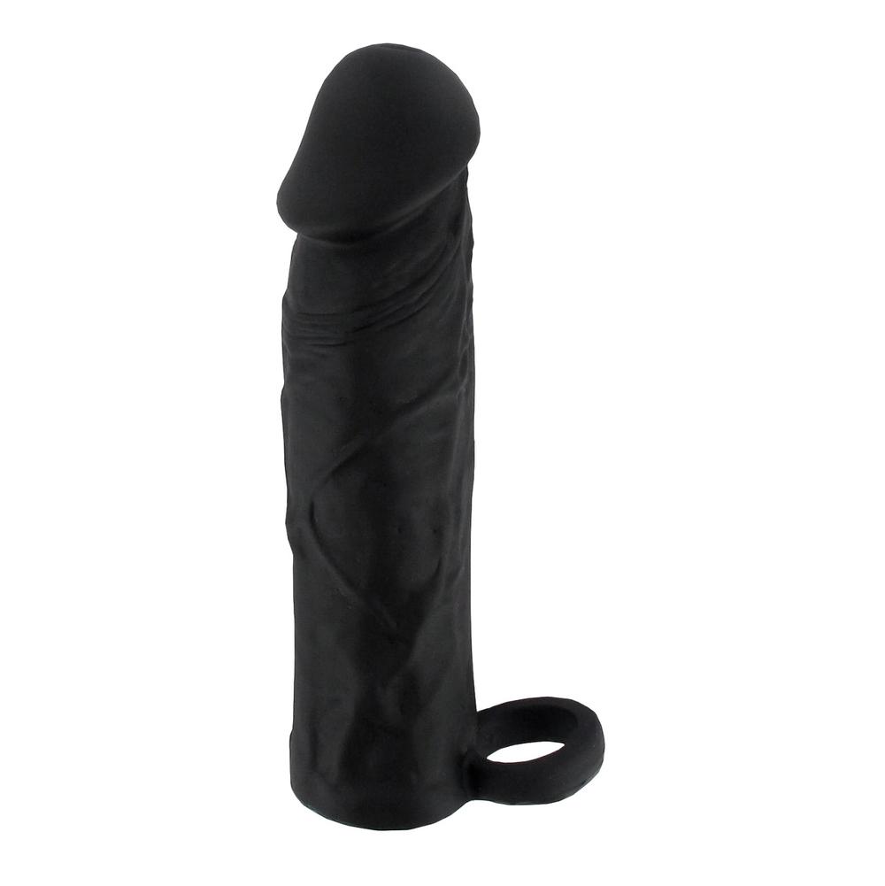 BASIC-X-Realisticky-zvetsujici-navlek-na-penis-M-cerny-10 BASIC X Realistický zvětšující návlek na penis M - černý