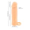 BASIC X Realistický zvětšující návlek na penis S - tělový