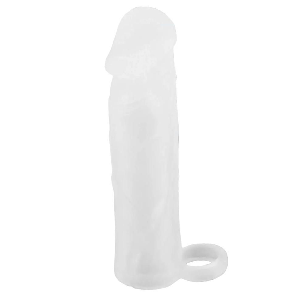 BASIC-X-Realisticky-zvetsujici-navlek-na-penis-S-transparentni-8 BASIC X Realistický zvětšující návlek na penis S - transparentní