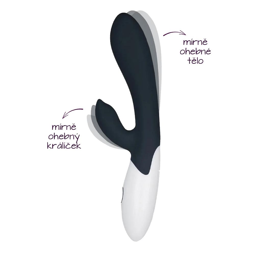 BASIC-X-Selina-Rabbit-vibrator-cerny-6 BASIC X Selina Rabbit vibrátor černý