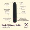 BASIC X  Sharp Bullet minivibrátor černý