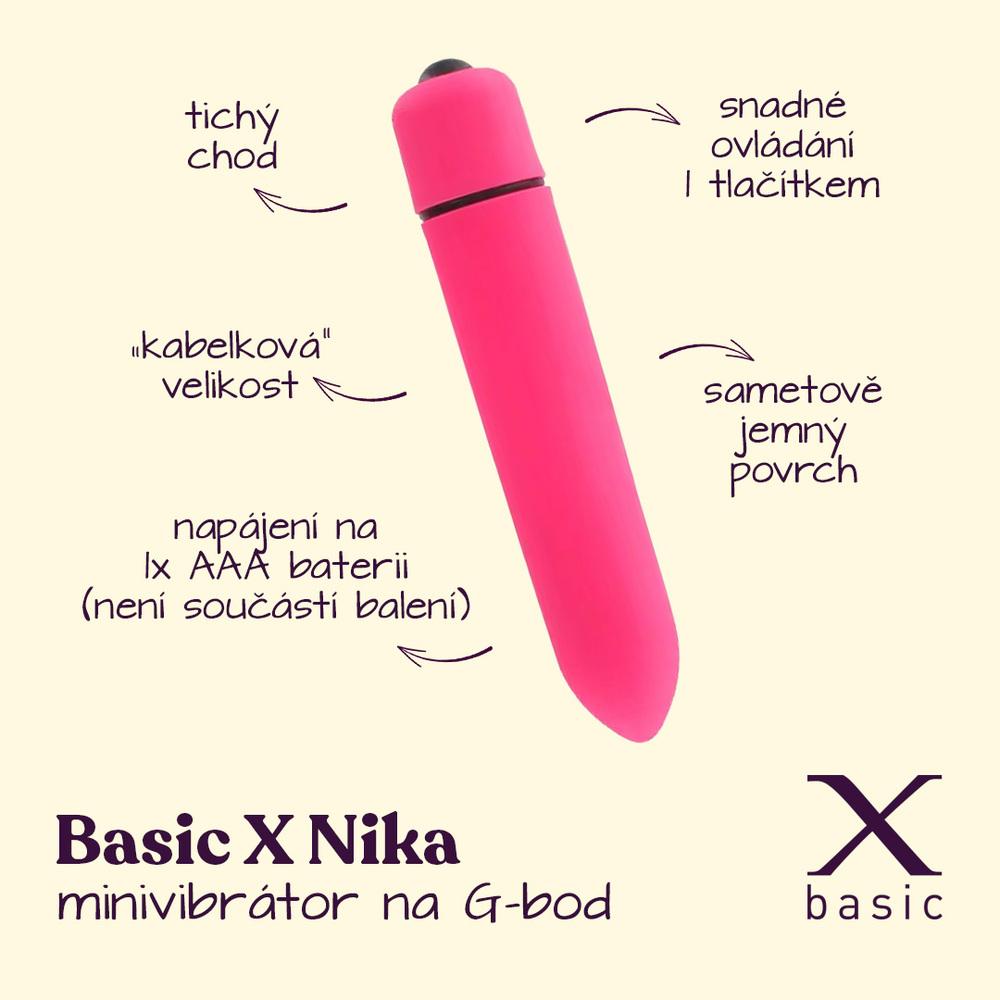 BASIC-X-Sharp-Bullet-minivibrator-ruzovy-2 BASIC X Sharp Bullet minivibrátor růžový
