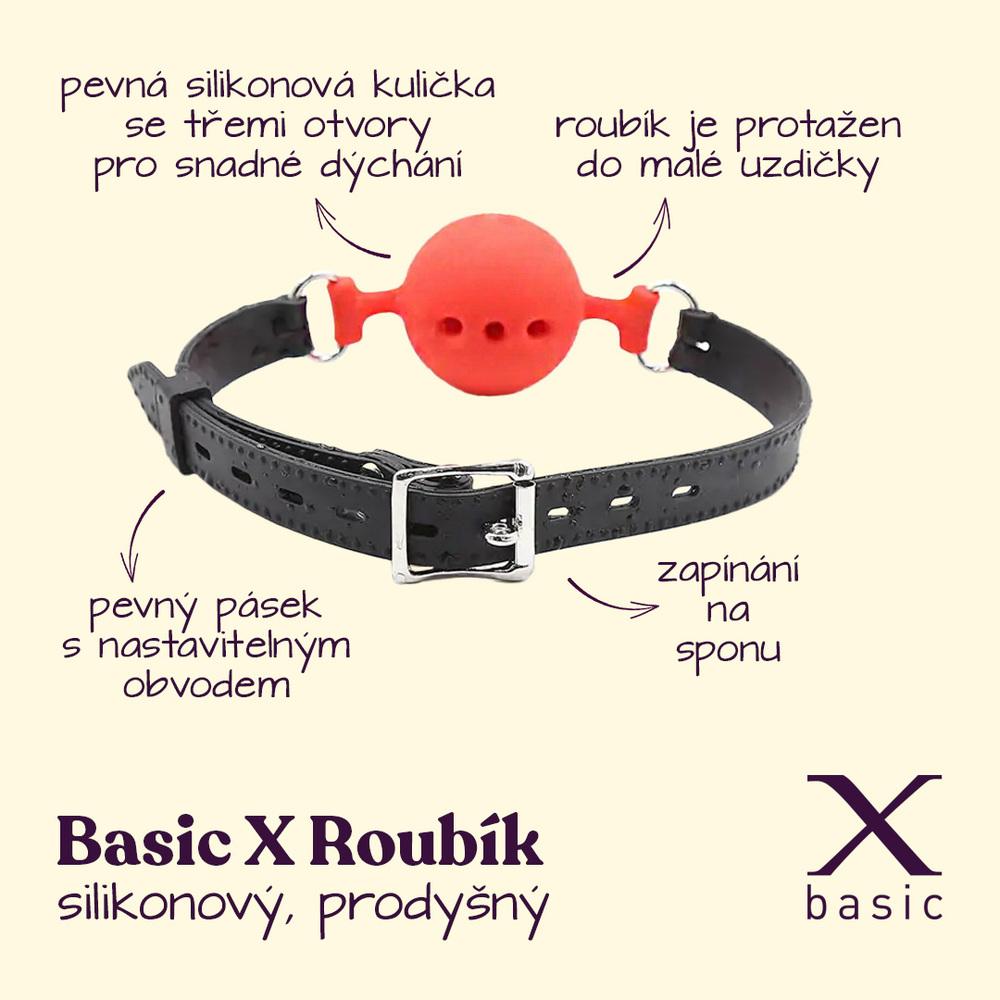 BASIC-X-Silikonovy-roubik-prodysny-cerveny-2 BASIC X Silikonový roubík prodyšný - červený