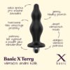 BASIC X Terry vibrační anální kolík černý