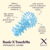 BASIC X TouchMe - stimulační návlek na prst a vibrátor modrý