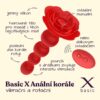 BASIC X VIBRAČNÍ ANÁLNÍ KORÁLE ČERVENÉ