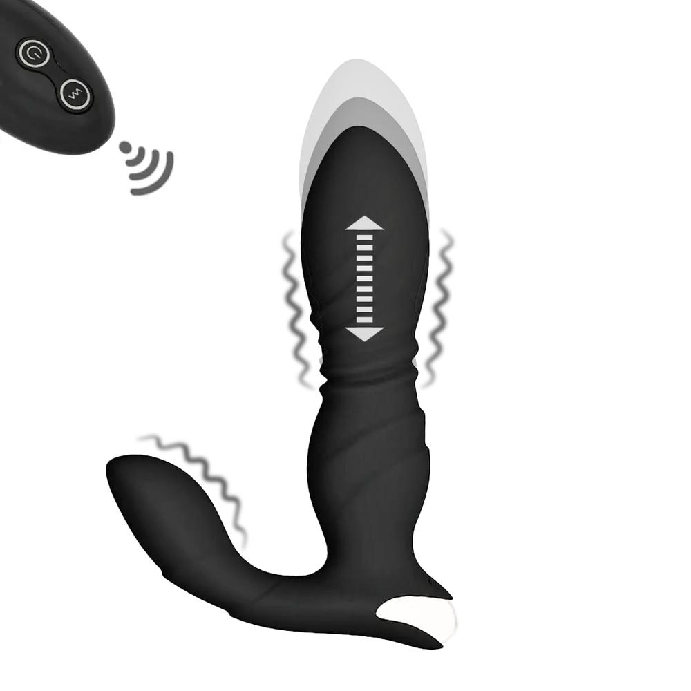 BASIC-X-Will-stimulator-prostaty-na-dalkove-ovladani-cerny BASIC X Will stimulátor prostaty na dálkové ovládání černý