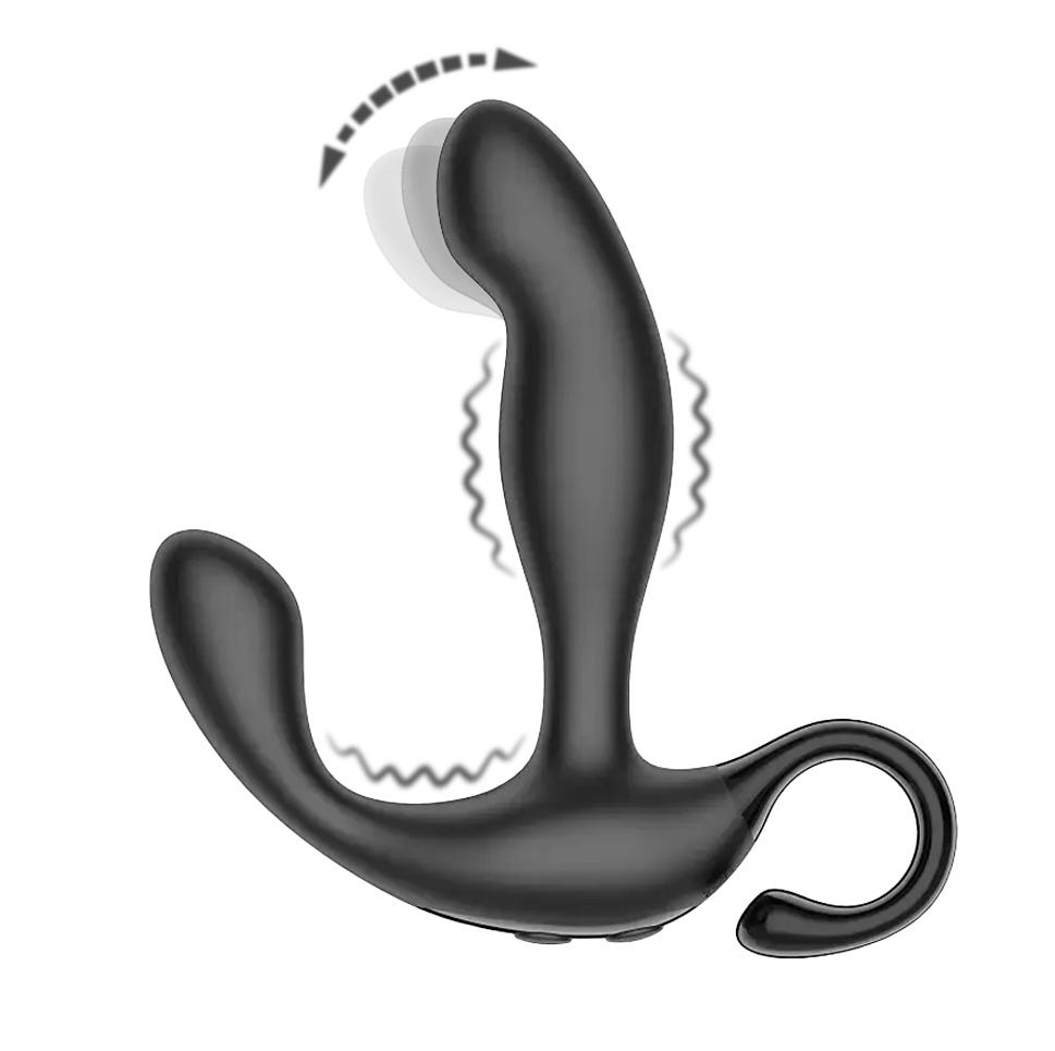BASIC-X-Zeke-stimulator-prostaty-na-dalkove-ovladani-cerny BASIC X Zeke stimulátor prostaty na dálkové ovládání černý
