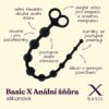 BASIC X anální šňůra černá