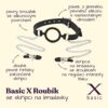 BASIC X roubík se skřipci na bradavky černý