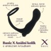 BASIC X vibrační anální kolík s erekčním kroužkem