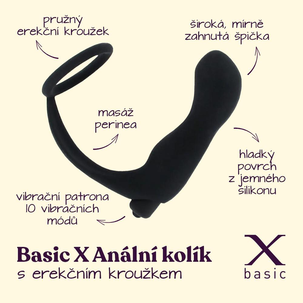 BASIC-X-vibracni-analni-kolik-s-erekcnim-krouzkem-2 BASIC X vibrační anální kolík s erekčním kroužkem