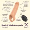 BASIC X vibrační návlek na penis tělový